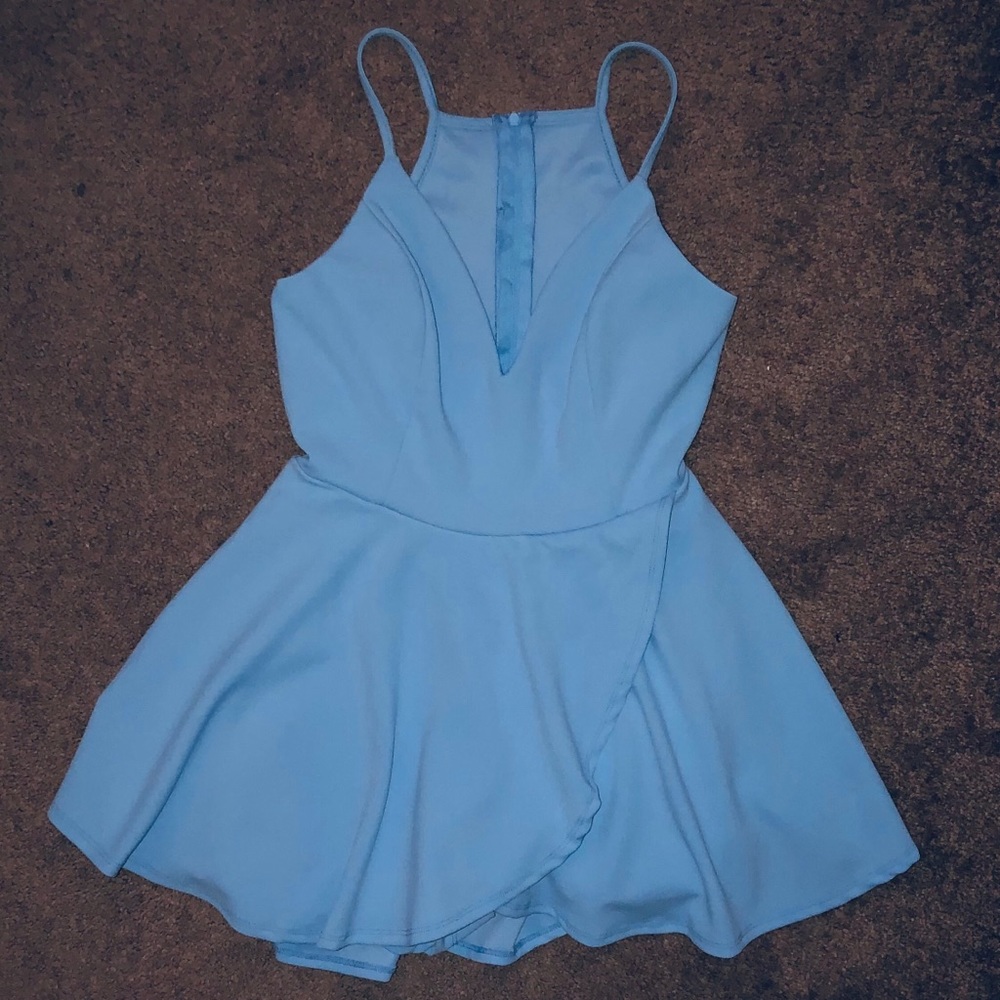 Windsor Baby Blue Skater Dress